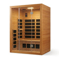 Infrared Sauna Built for Home Wellness, Hemlock Wood, Low EMF 6 Carbon Heaters, LED Lights, Bluetooth Speaker