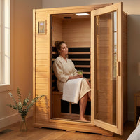 Andora 2-Person Low EMF FAR Infrared Sauna, Canadian Hemlock — Lifestyle