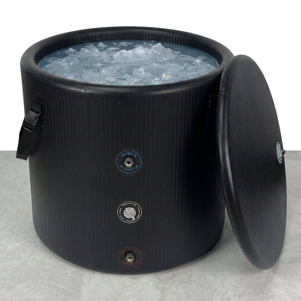 Pro Elite Recovery 90Cm Ice Pod Ice Bath Therapy Inflatable DWF Cold Plunge Tub for 03Hp Water Chiller for Athletes — Studio Shot