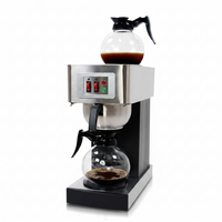 Commercial Coffee Maker Built to Serve High Volume, Stainless Steel Construction, 12 Cup Capacity, Manual Operation